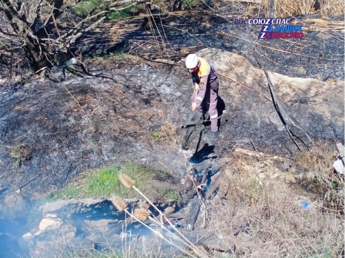 8 апреля в городе Ставрополе на Старомарьевском шоссе произошёл пожар